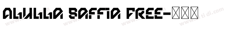 Alulla Saffia Free字体转换